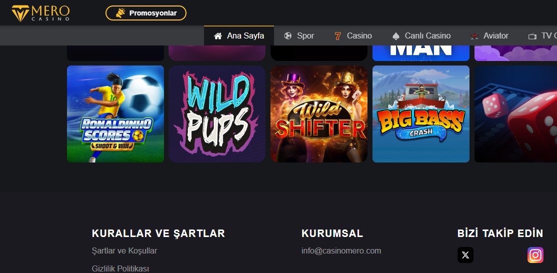 Casinomero Yeni Giriş